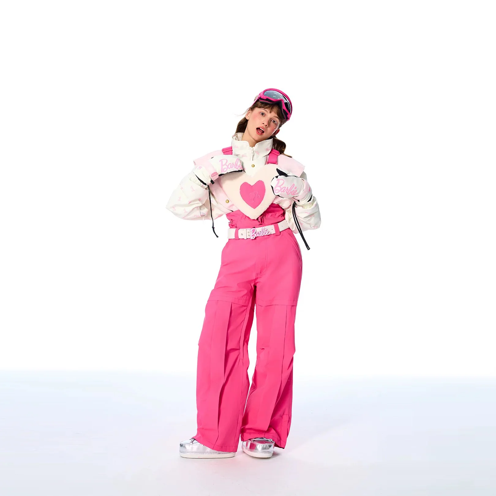 BCG Barbie Limited Edition Pink Heart Ski Jacket - Image 5
