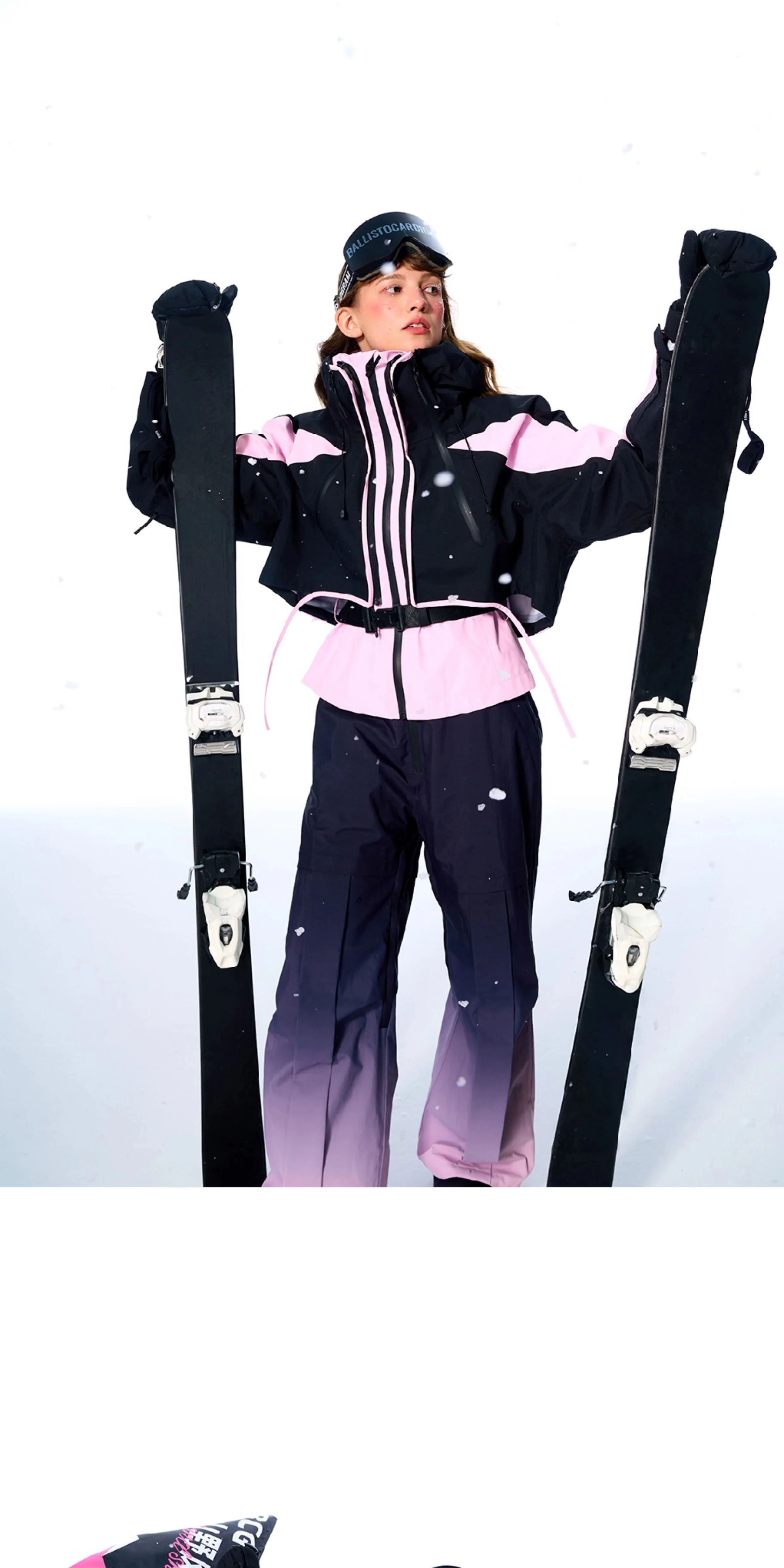 BCG Gradient Bib Pants with Bustier Design - Image 4