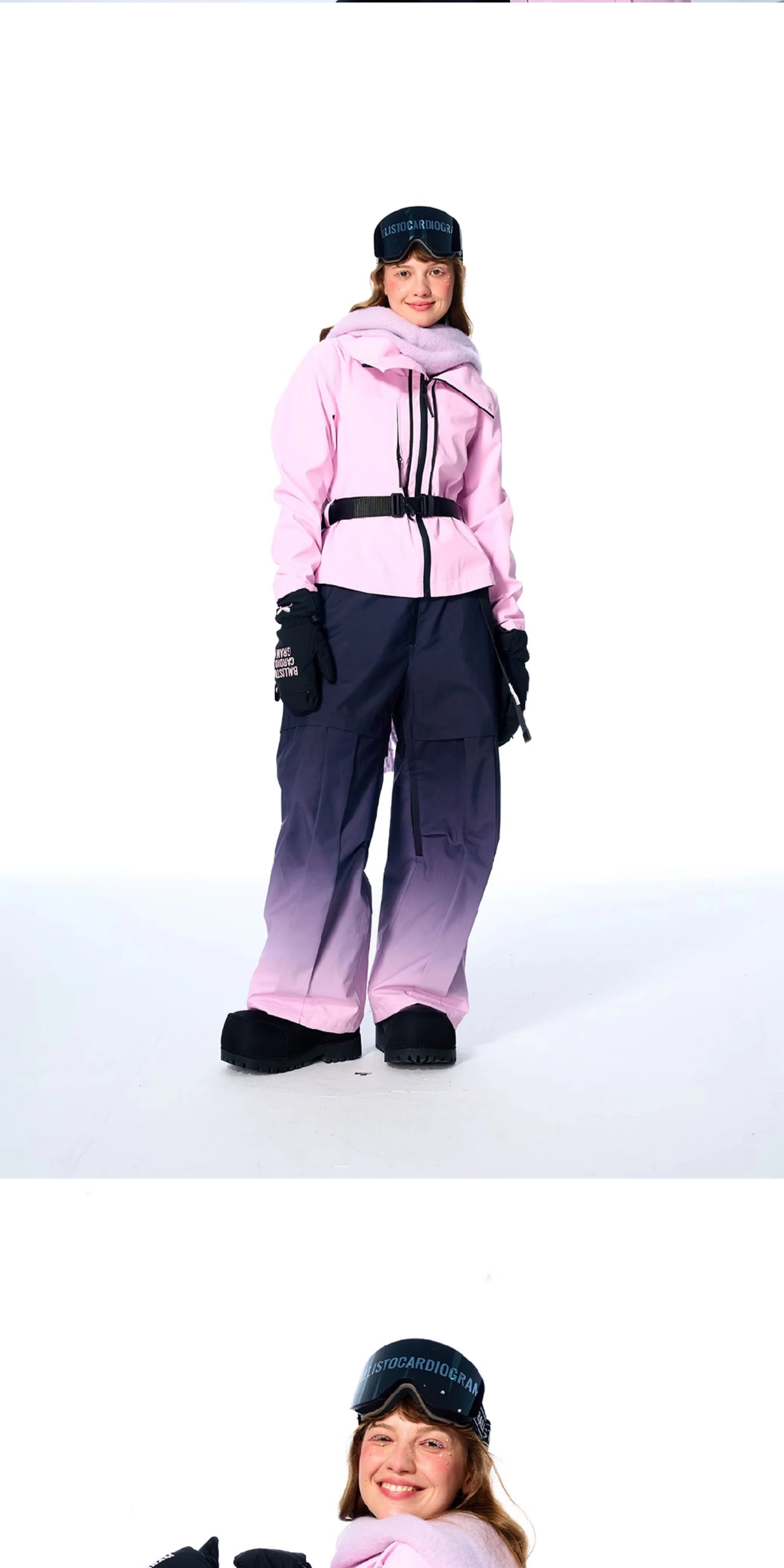 BCG Gradient Bib Pants with Bustier Design - Image 6