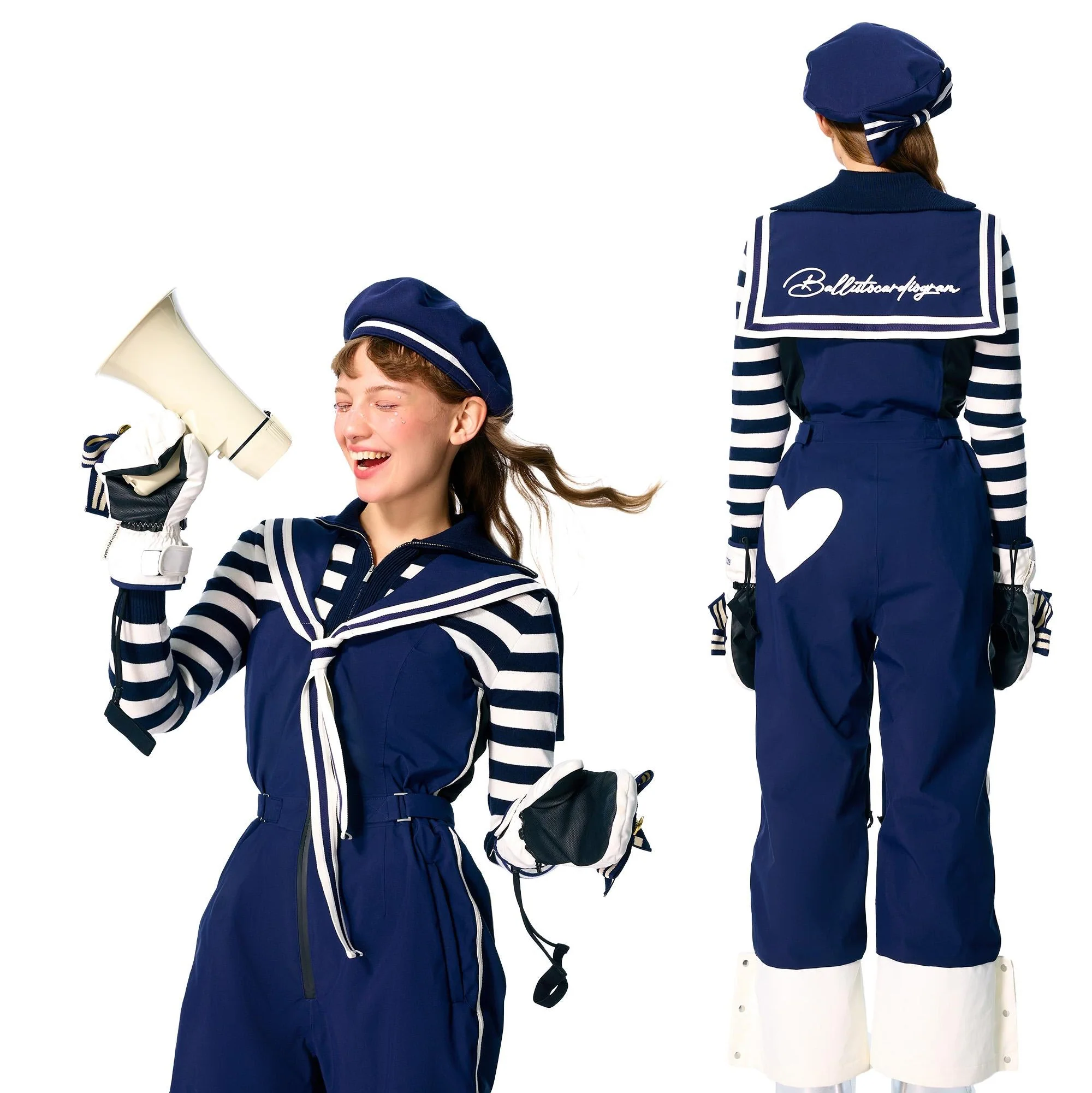 BCG Navy-Style Snow Bibs - Image 2