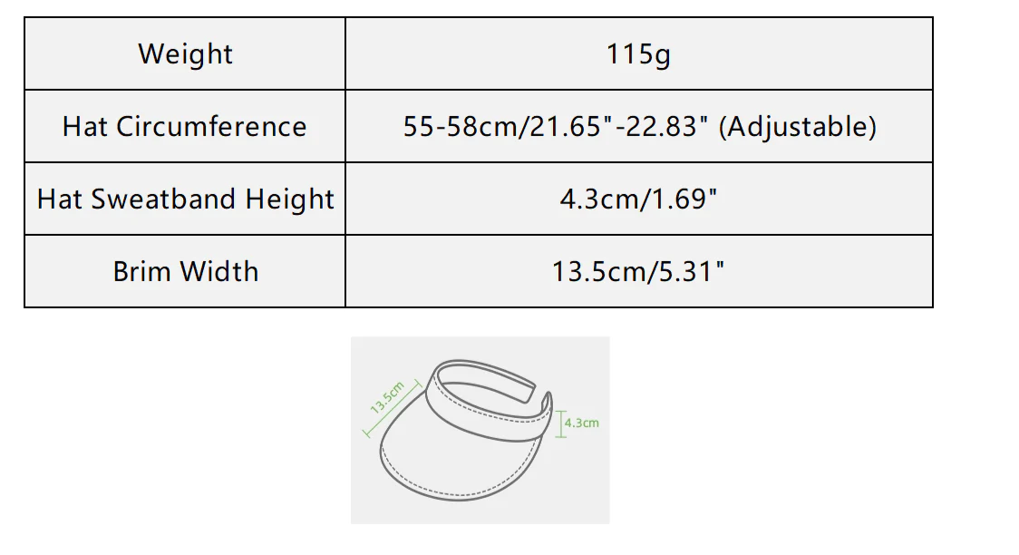 Beneunder UL56924 Guji S24 - Women's Sun Visor Hat Upf50+ - Image 8