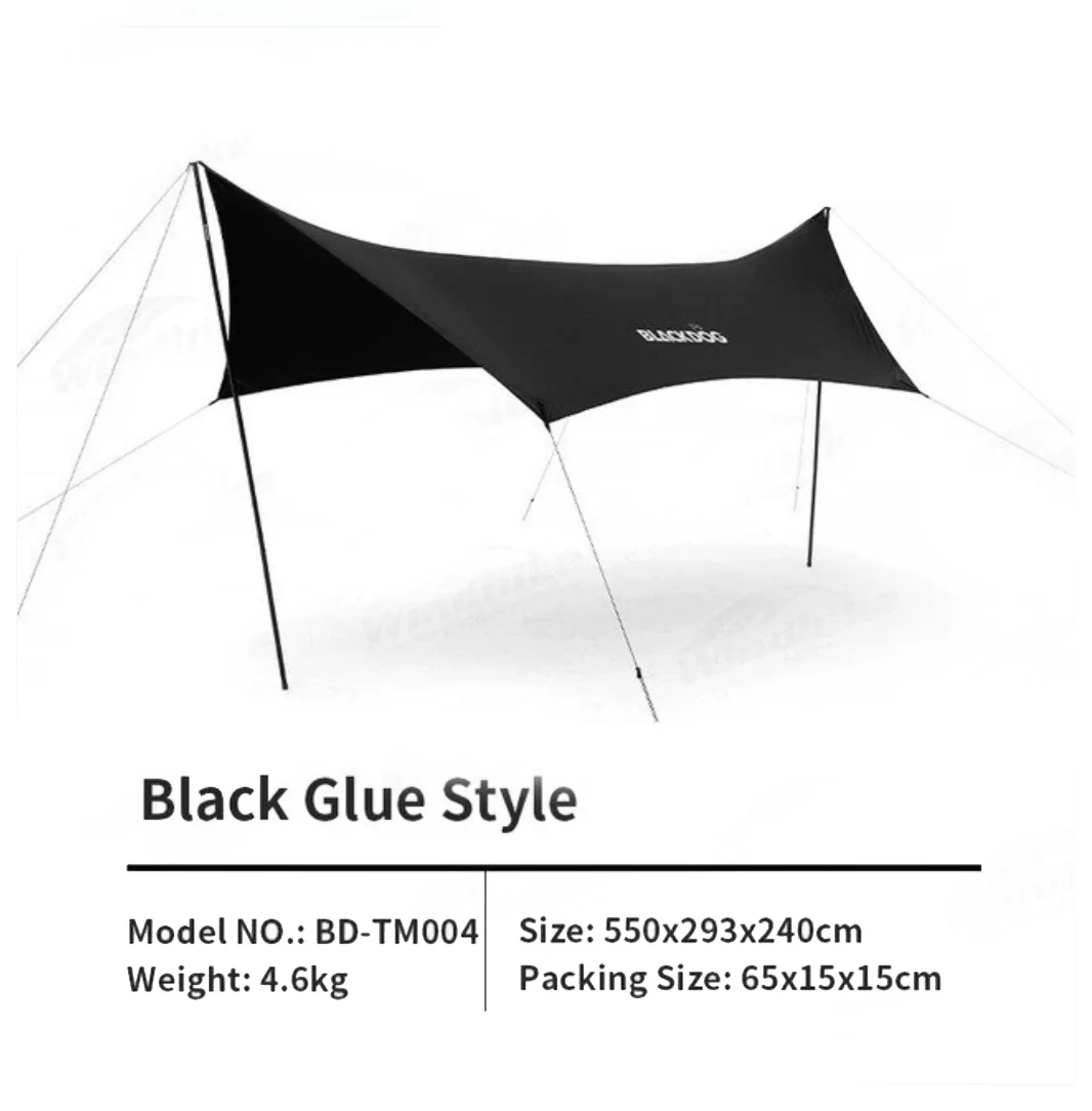 Black Dog Full Black Tarp for Outdoor Use Durable and Weather-Resistant Cover - Image 4