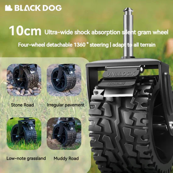 Black Dog Shanying Pro 4-Way Collapsible Camping Wagon - Image 5