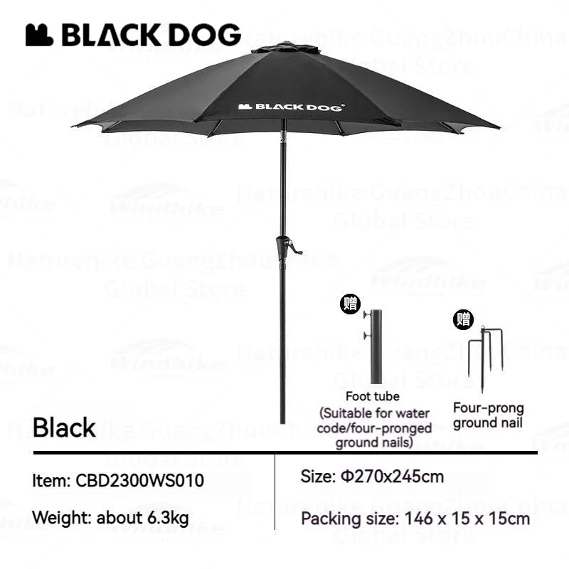 Black Dog Sunset Outdoor Umbrella - Pro - Image 4