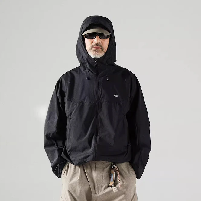 Blue Basic Hooded Sun Protection Jacket