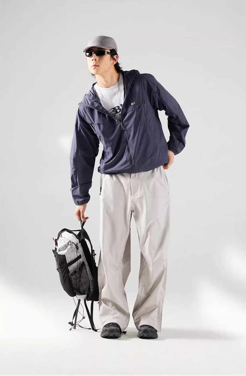 Blue Basic Hooded Sun Protection Jacket - Image 11