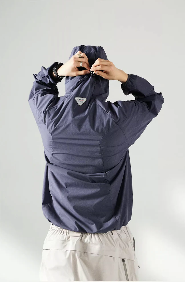 Blue Basic Hooded Sun Protection Jacket - Image 13