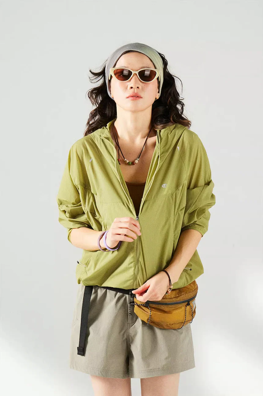 Blue Basic Hooded Sun Protection Jacket - Image 16
