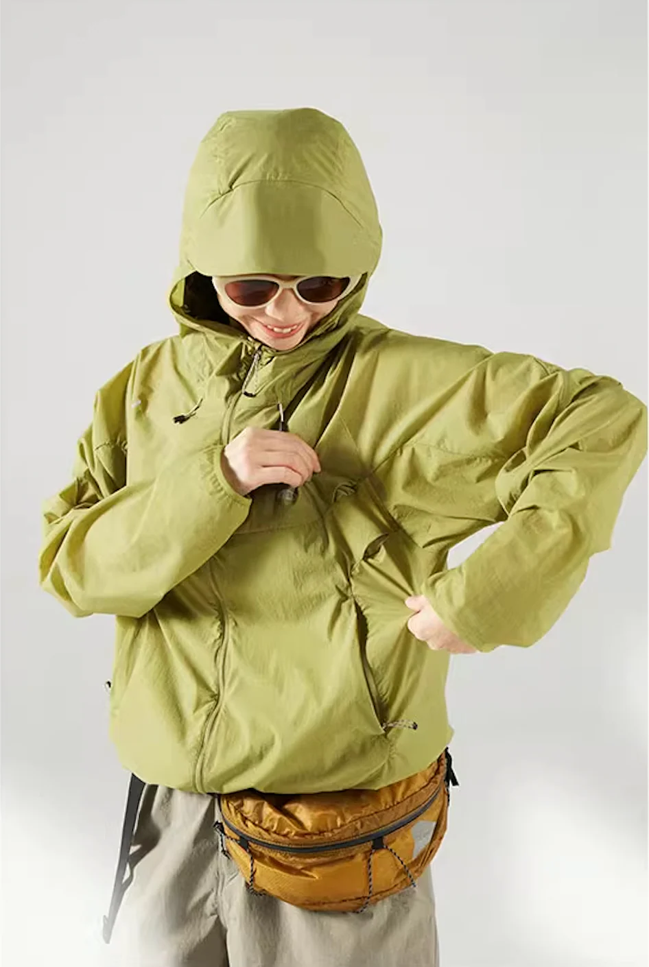 Blue Basic Hooded Sun Protection Jacket - Image 17