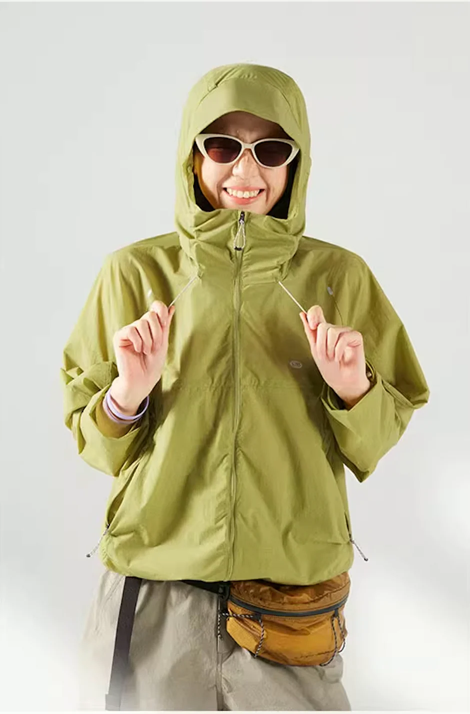 Blue Basic Hooded Sun Protection Jacket - Image 4