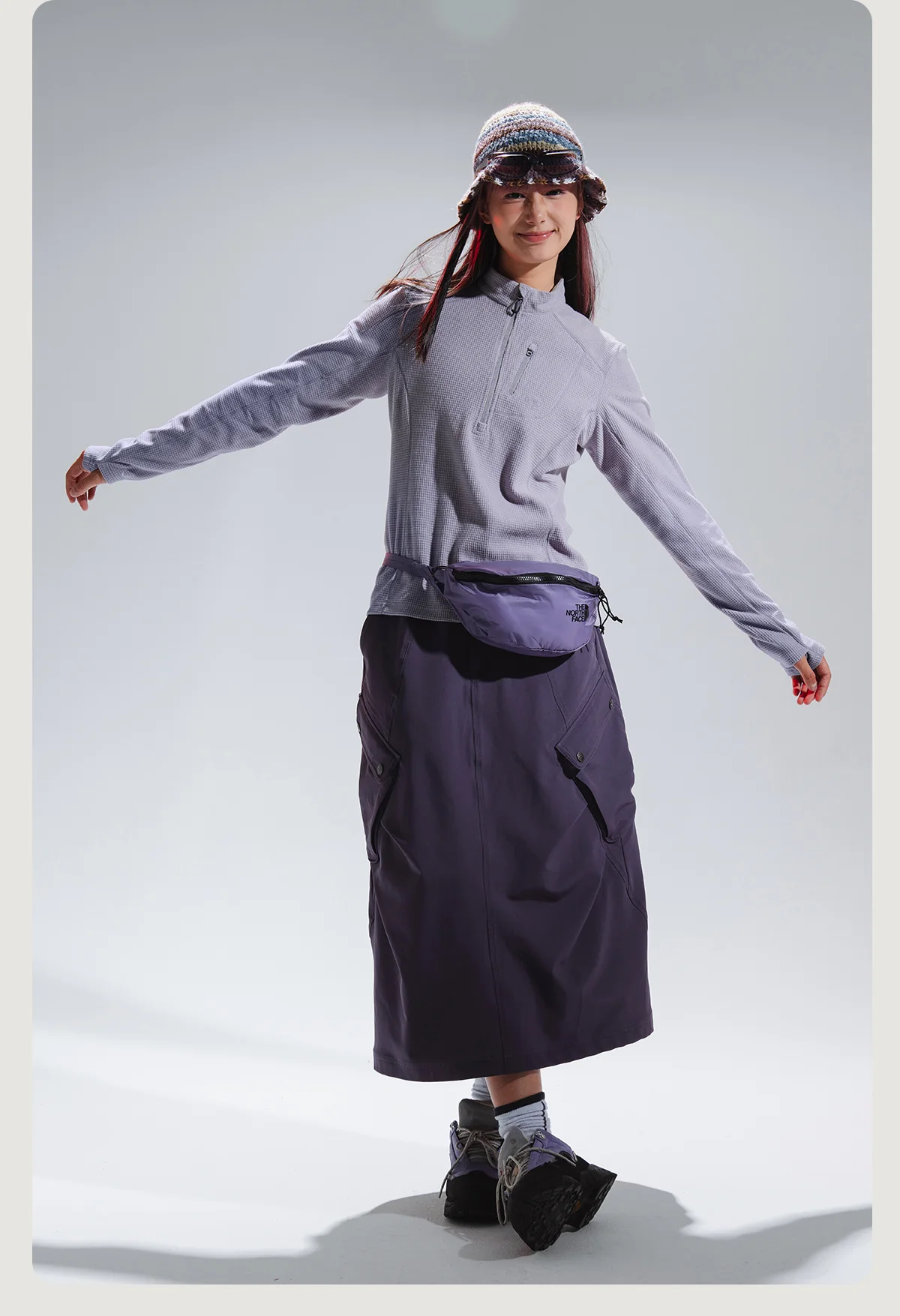 Blue Checkered Fleece Half-Zip Sweater - Image 10
