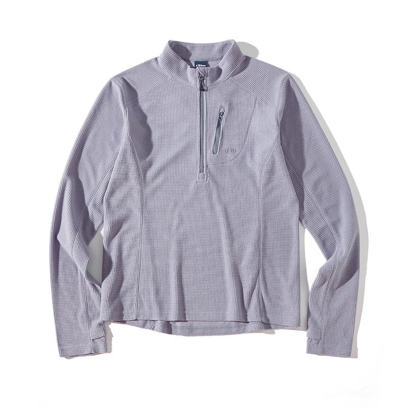 Blue Checkered Fleece Half-Zip Sweater - Image 3