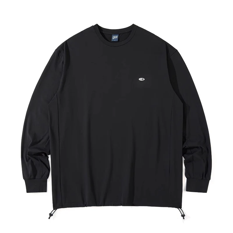 Blue Drawstring Training Unisex Long Sleeve T-shirt - Image 30