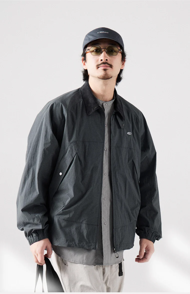 Blue Large Pocket Lapel Jacket - Image 2