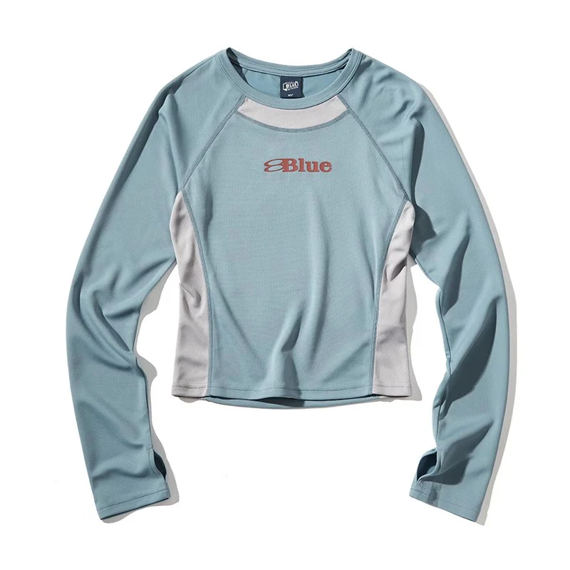 Blue Logo Long Sleeve T-Shirt - Image 5