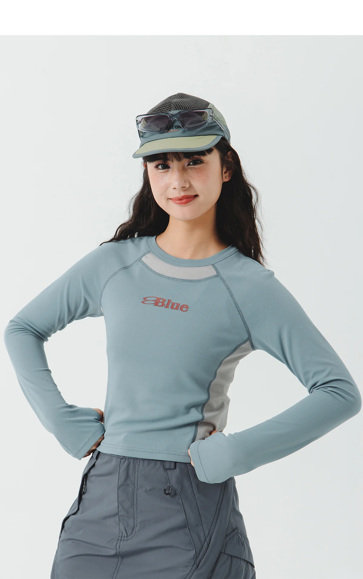 Blue Logo Long Sleeve T-Shirt - Image 8