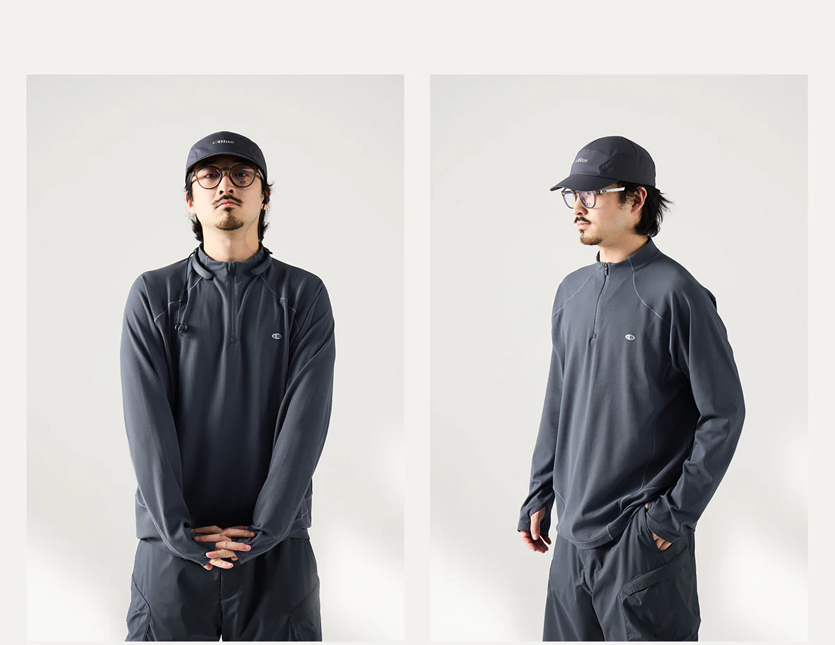 Blue Monte Stand-Up Collar Waffle Men's Training Long Sleeve T-Shirt - Image 10