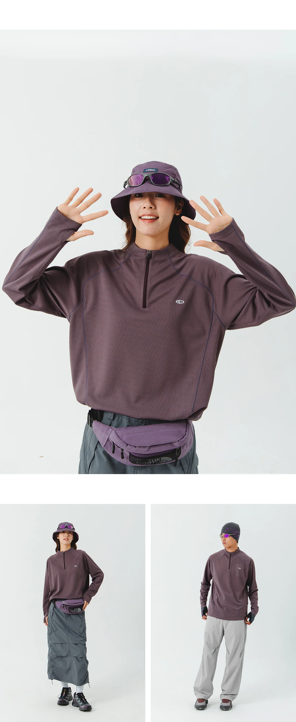 Blue Quick-Drying Training Long Sleeve T-shirt - Image 4