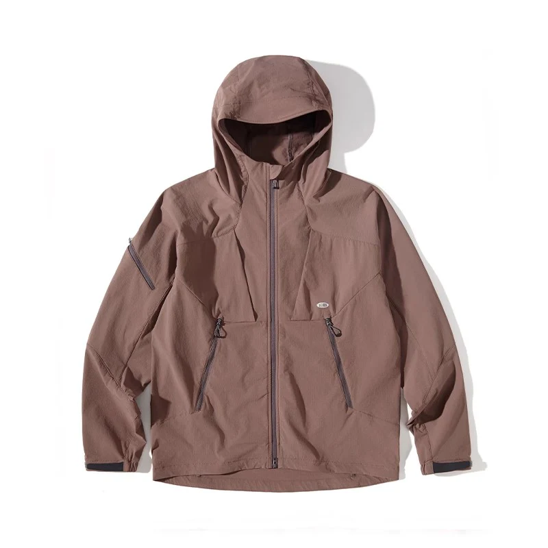 Blue Structured Soft-Shell Hooded Jacket - Image 10