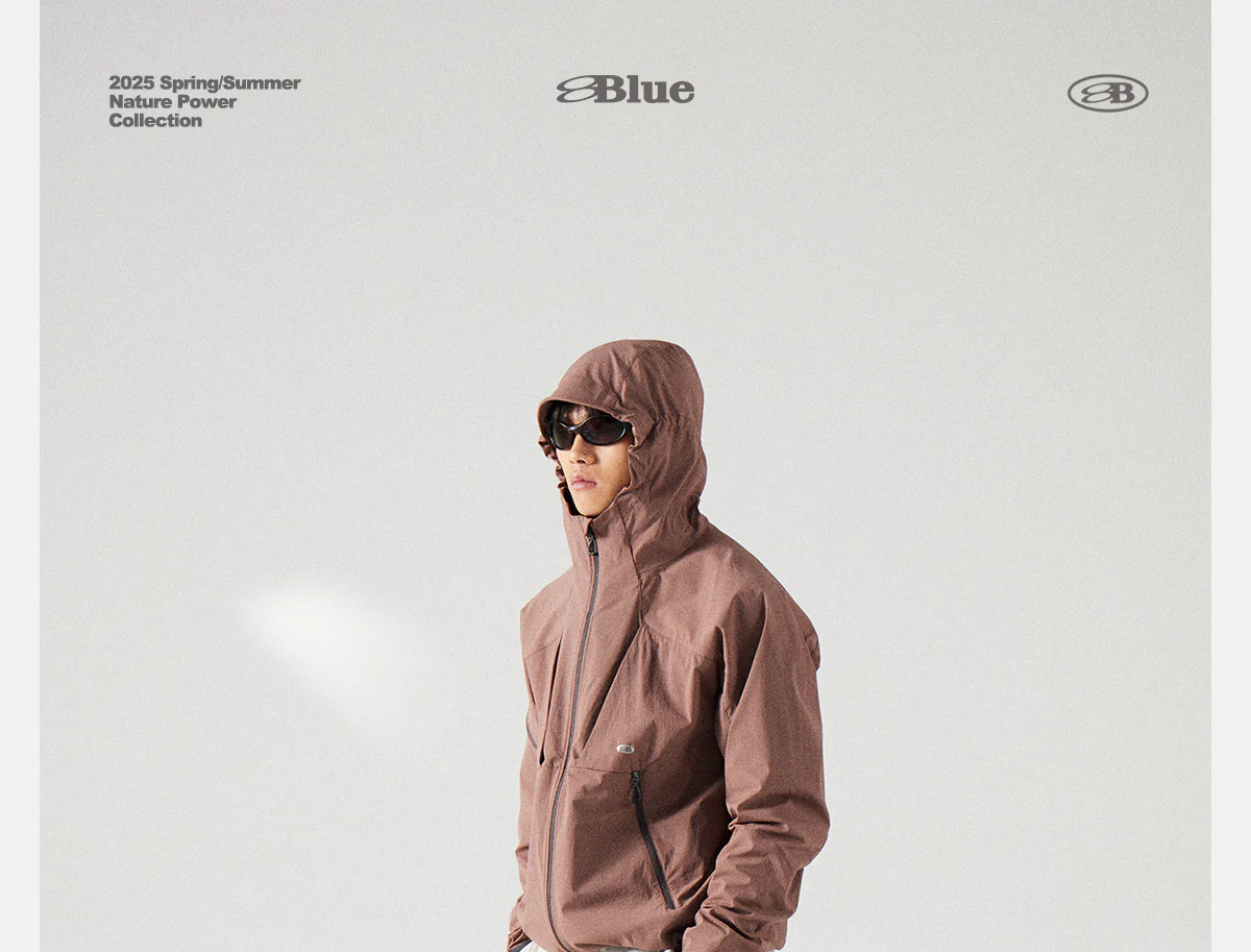 Blue Structured Soft-Shell Hooded Jacket - Image 11