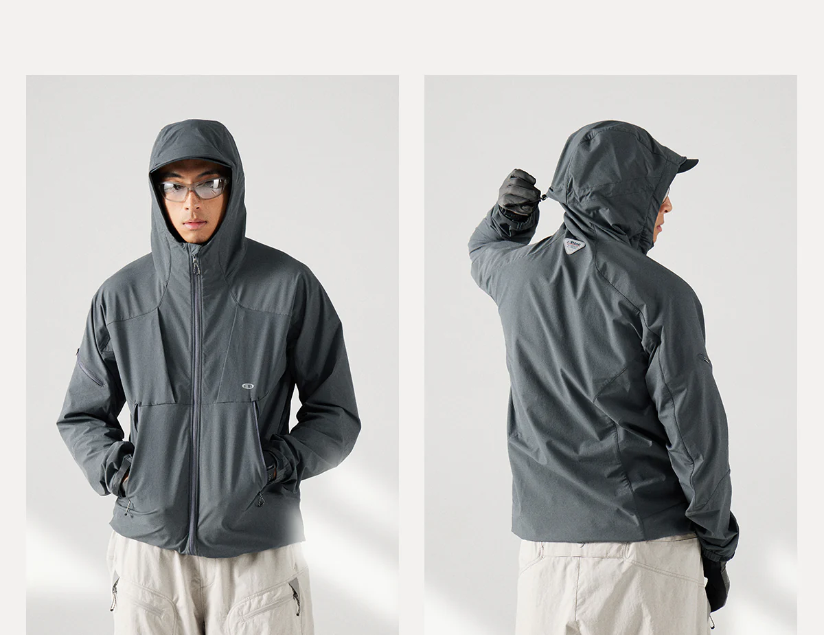 Blue Structured Soft-Shell Hooded Jacket - Image 22