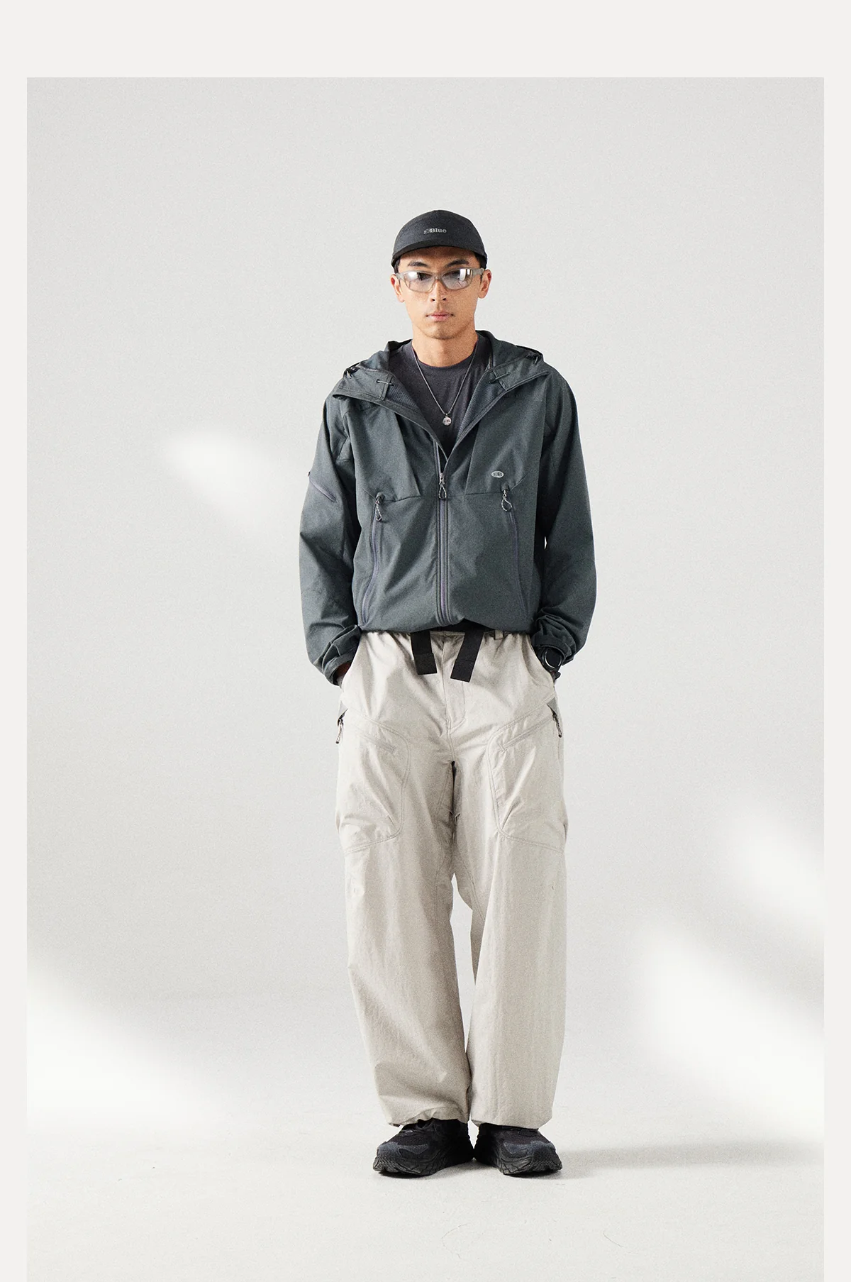 Blue Structured Soft-Shell Hooded Jacket - Image 23