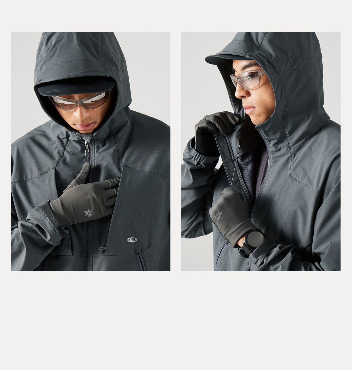 Blue Structured Soft-Shell Hooded Jacket - Image 26