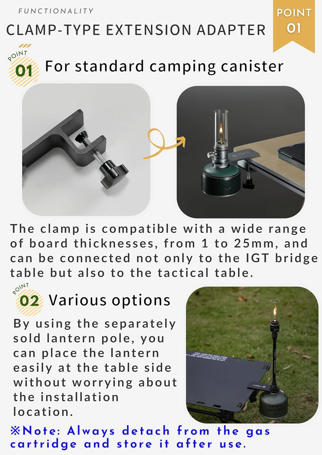 Camping Moon BKZ18 Table Clamp 2026 - Image 6