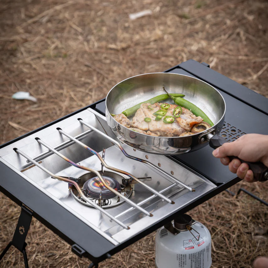 Camping Moon CK-25PG Canister Top Stove Plate Stainless Steel Frame IGT Table Top 2026 - Image 2