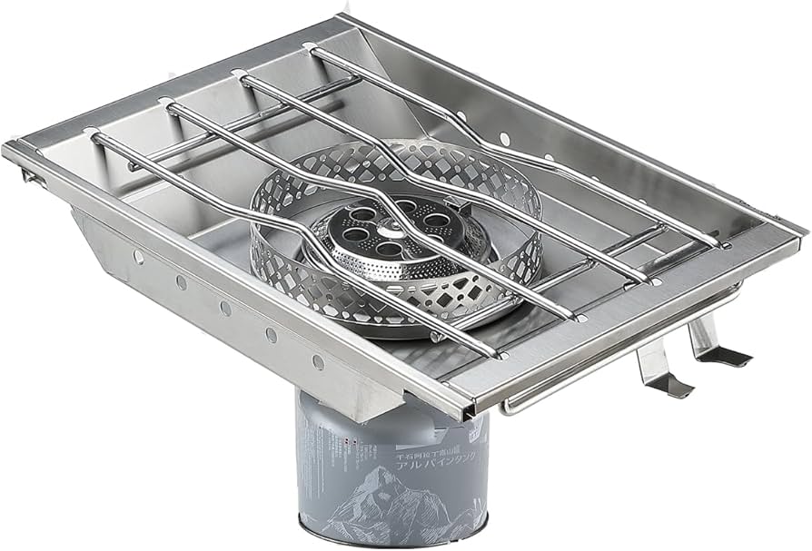 Camping Moon CK-25PG Canister Top Stove Plate Stainless Steel Frame IGT Table Top 2026 - Image 3