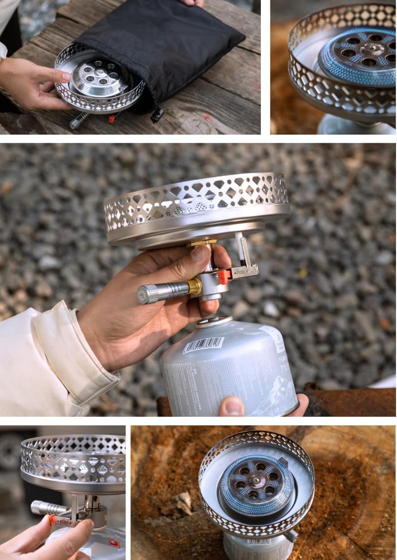 Camping Moon CK-25PG Canister Top Stove Plate Stainless Steel Frame IGT Table Top 2026 - Image 4