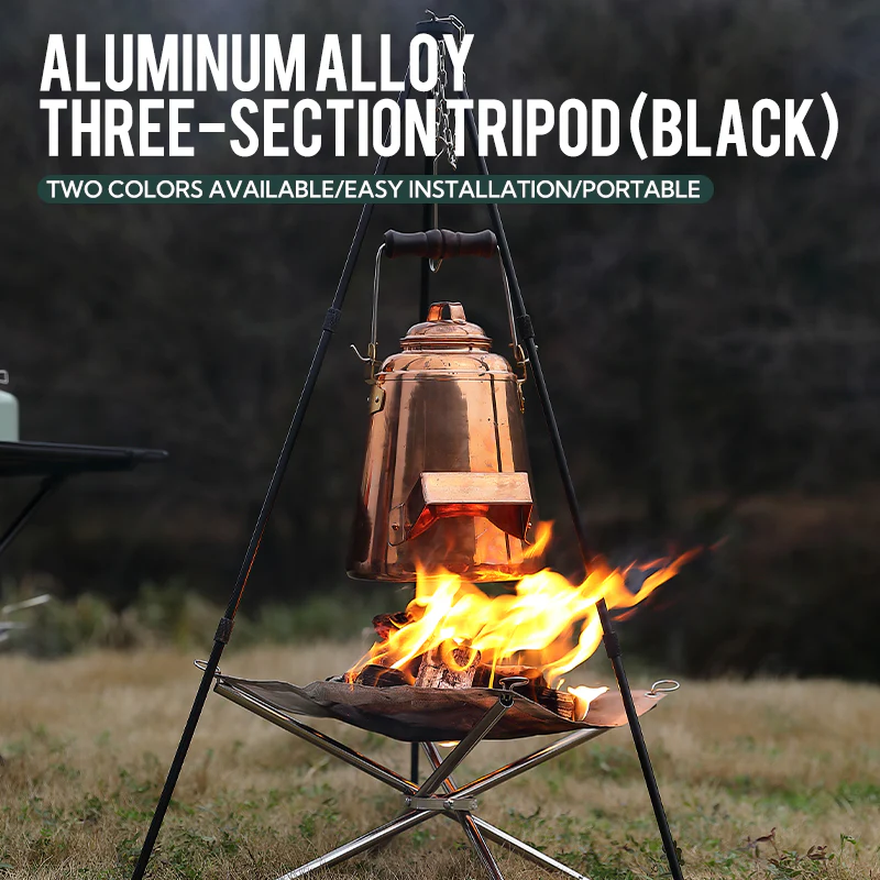 Camping Moon 3-Section Tripod – Black - Image 6