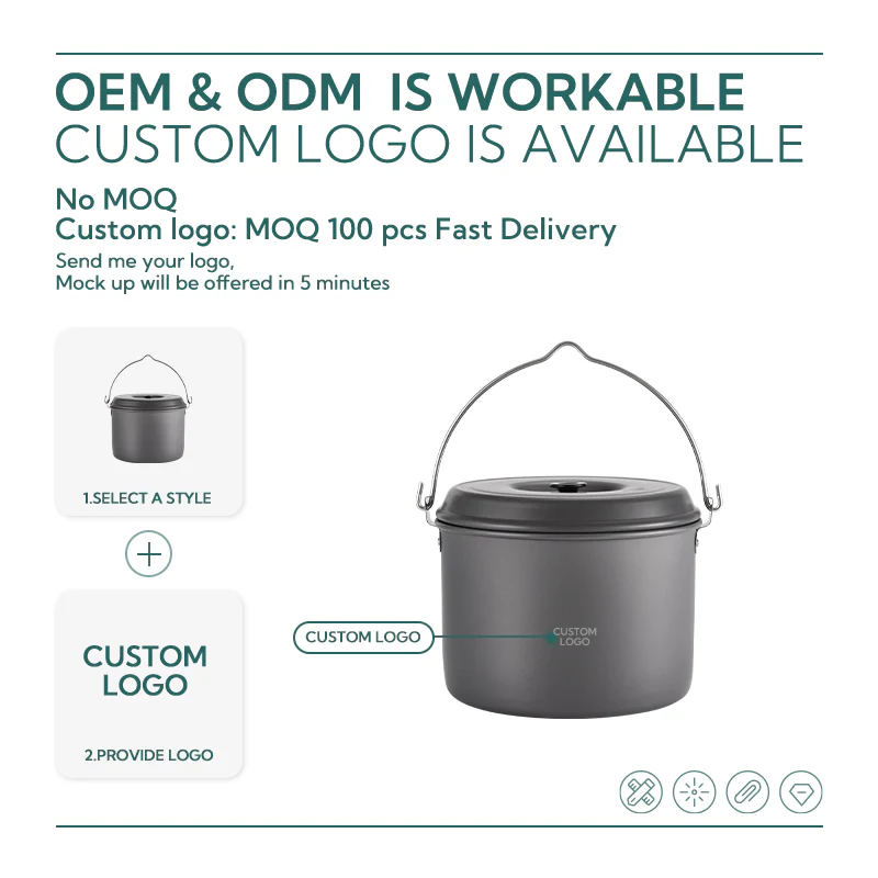 Camping Moon 5.5Qt Cooking Pot MC-255 - Image 2