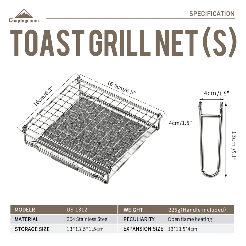 Camping Moon Bread Toaster US-1312 - Image 10