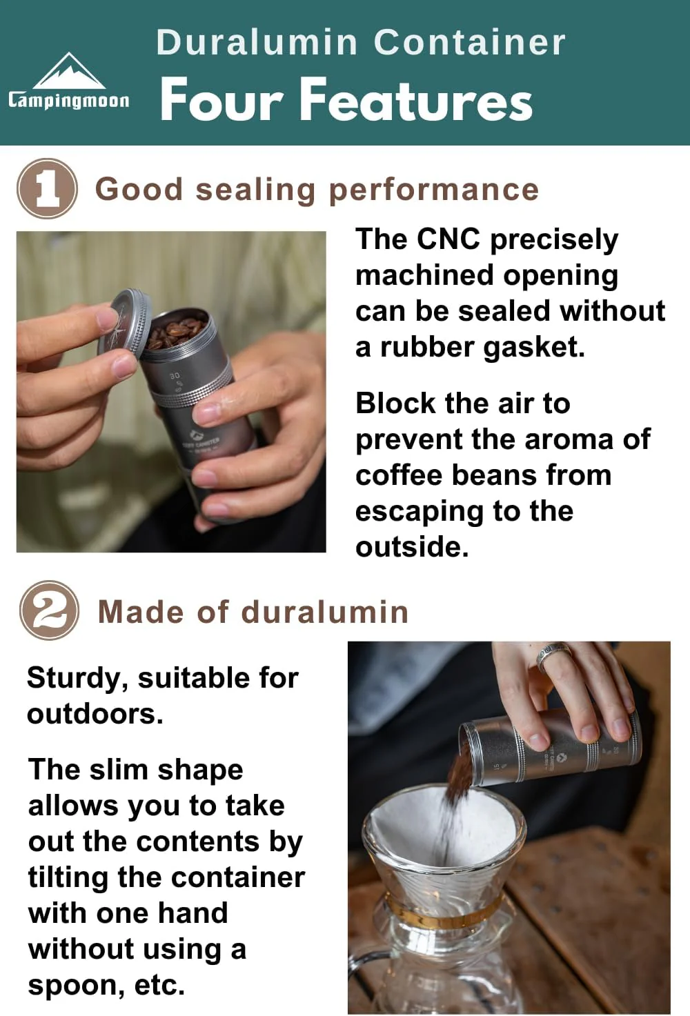Camping Moon Coffee Beans Case CC-50-H - Image 3