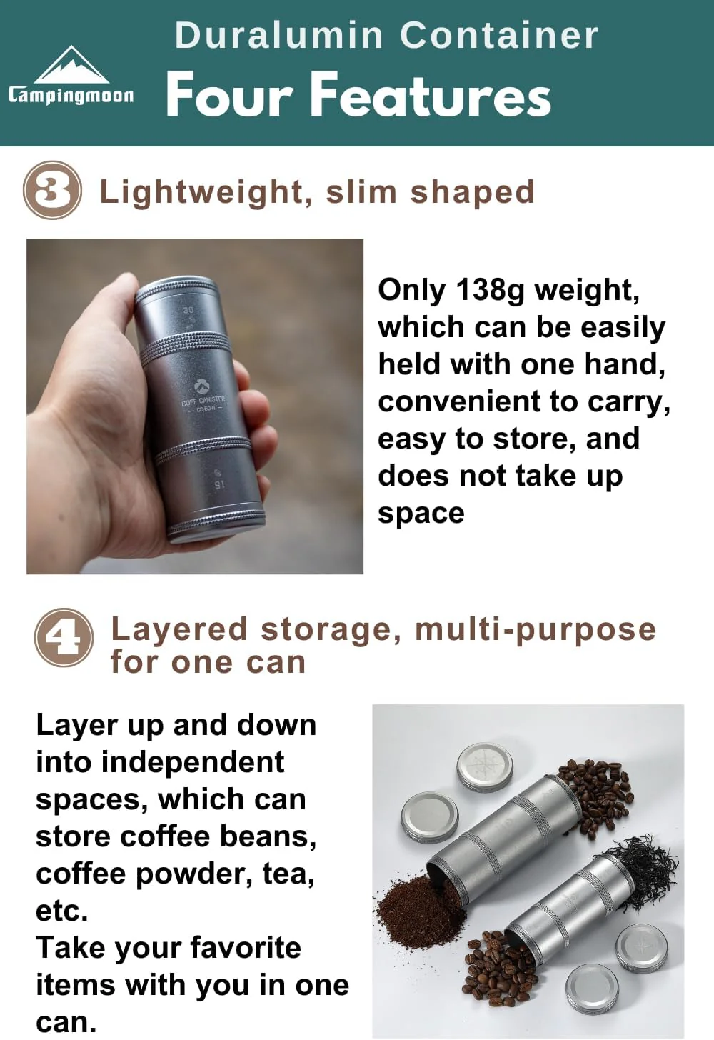 Camping Moon Coffee Beans Case CC-50-H - Image 4