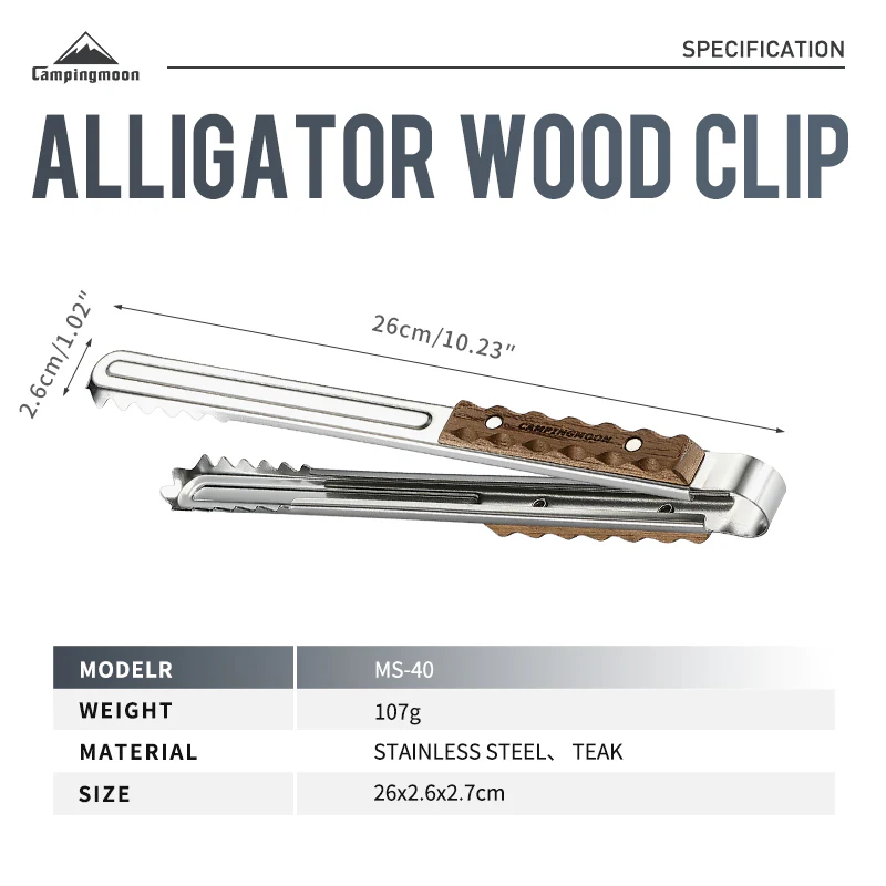 Campingmoon Crocodile Meat Clip 2026 - Image 4