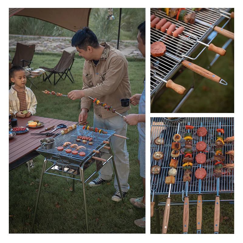 Camping Moon Flat Baking Pins – 8Pcs K-480 - Image 3