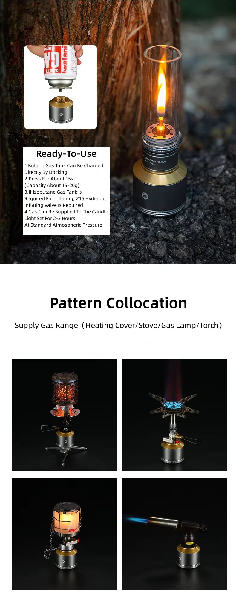 Campingmoon Gas Candle T-1D15 2026 - Image 5