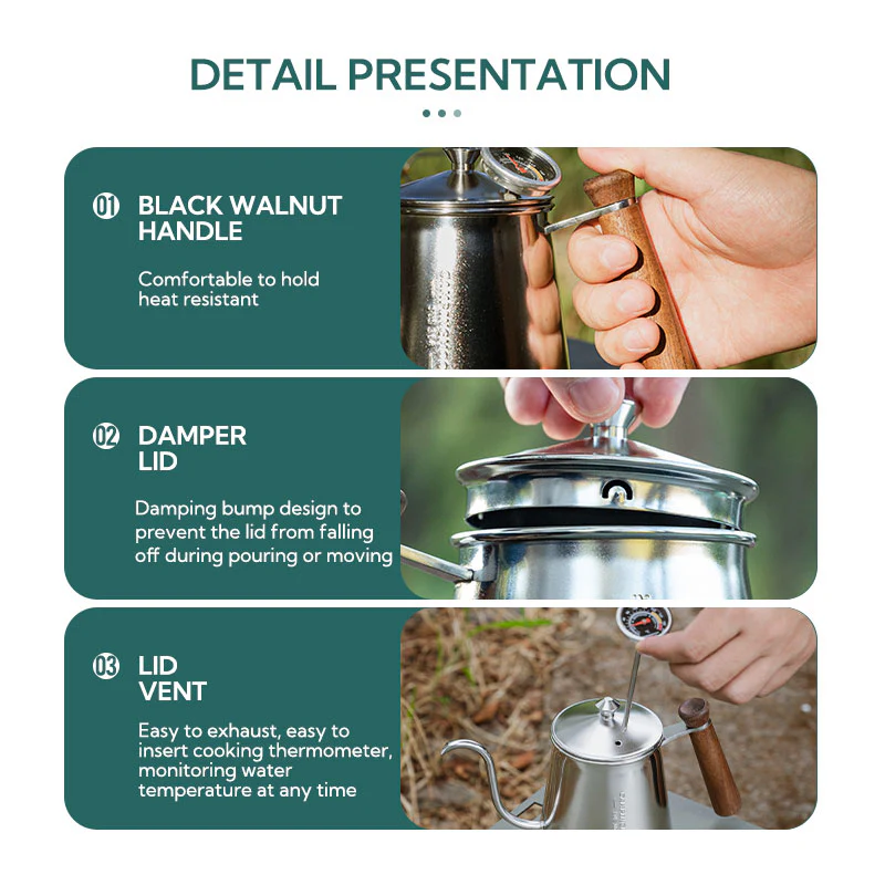 Camping Moon SW-3 Hand Brew Kettle 2026 - Image 5