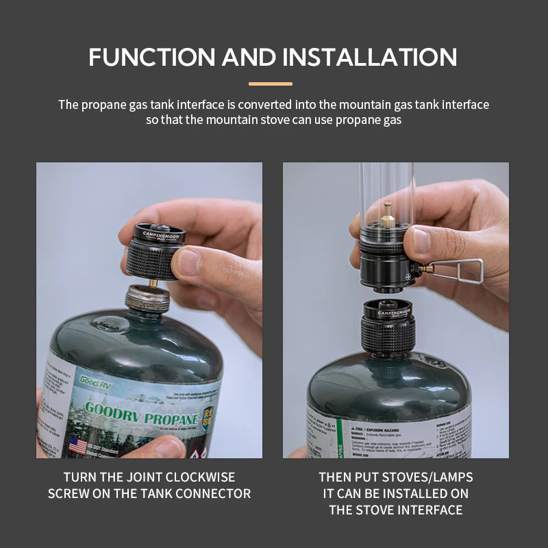Camping Moon Z22 Propane To Butane Adapter 2026 - Image 7