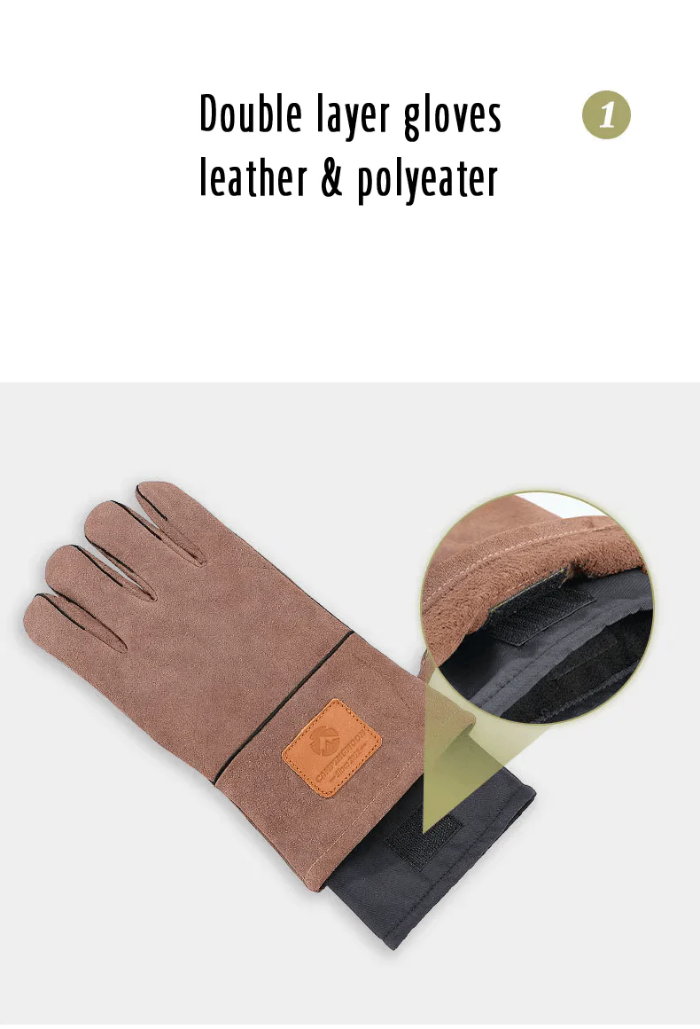 Campingmoon Q28 Protective Heat Insulation Fire Gloves 2026 - Image 3