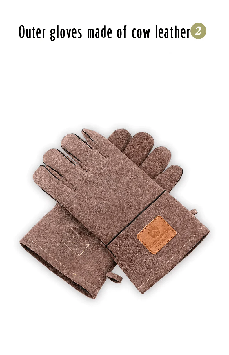 Campingmoon Q28 Protective Heat Insulation Fire Gloves 2026 - Image 4