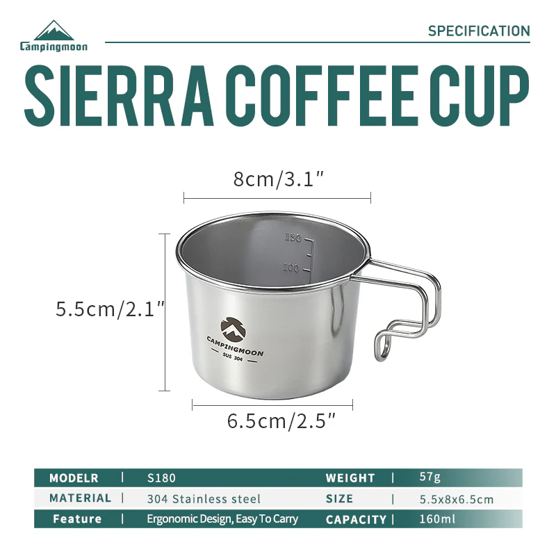 Camping Moon Small Coffee Cup S-180 - Image 4