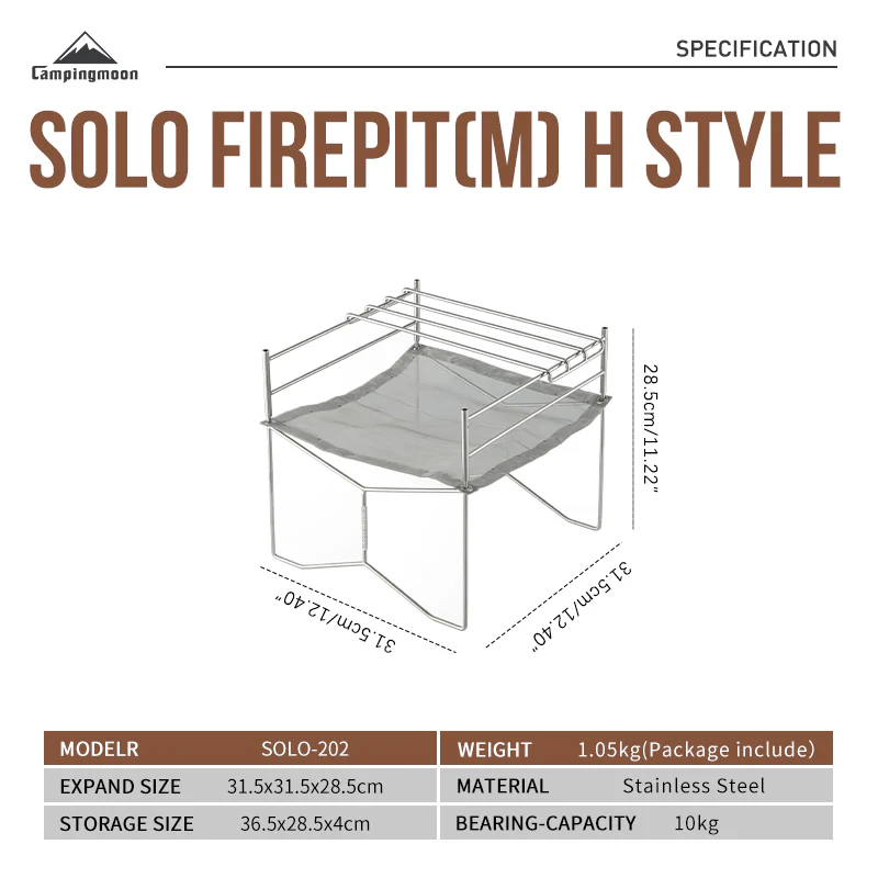 Camping Moon Solo Grill Set Solo-202 - Image 7