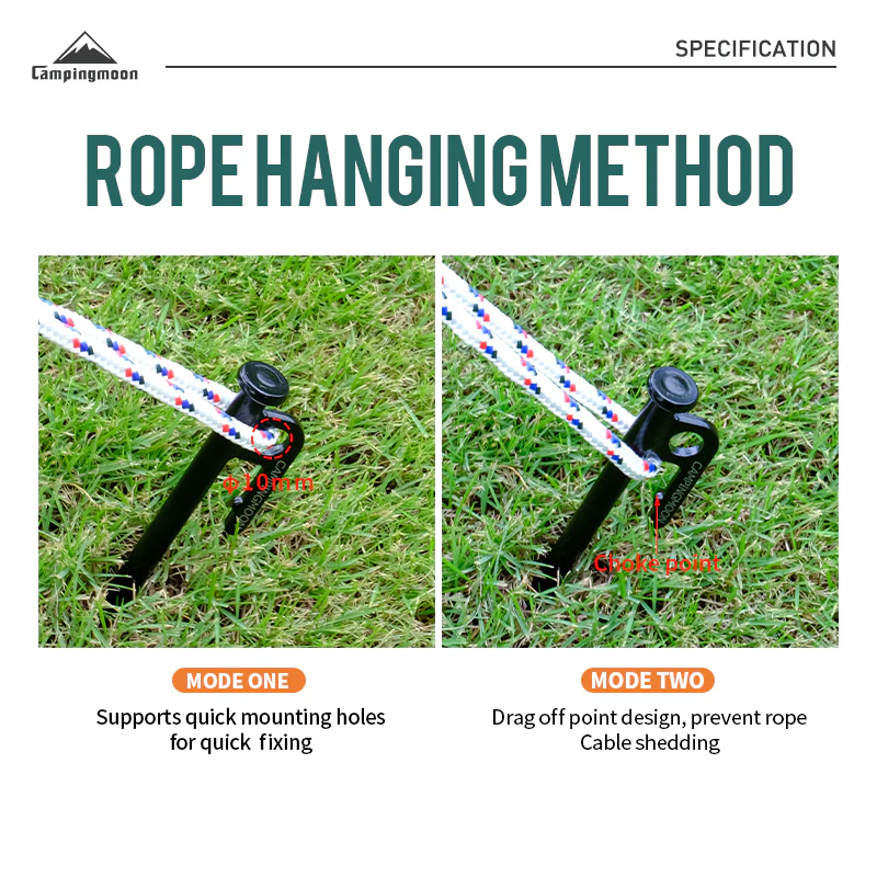 Campingmoon Steel Pegs 30cm – 8Pcs 2026 - Image 8