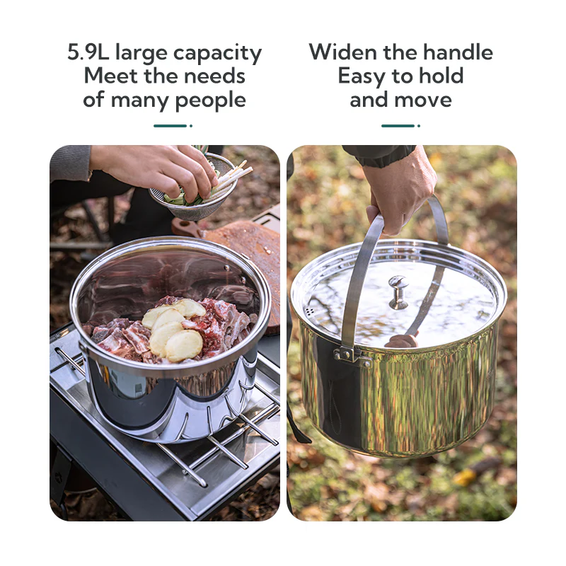 Camping Moon Stock Pot 5.9L CC-24 - Image 7