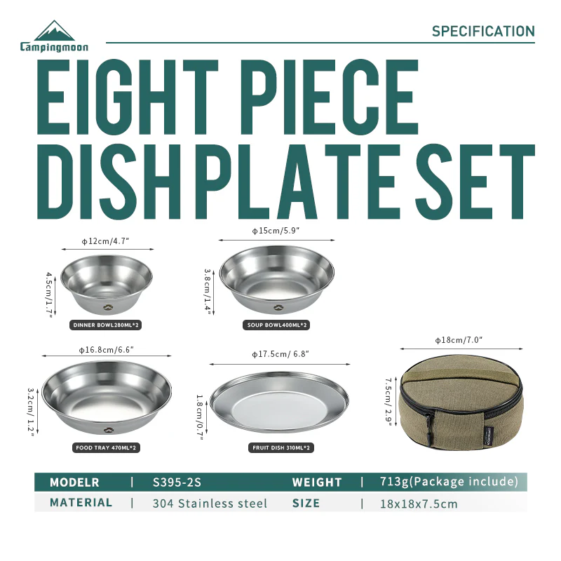 Campingmoon Tableware Set S395-2S 2026 - Image 4
