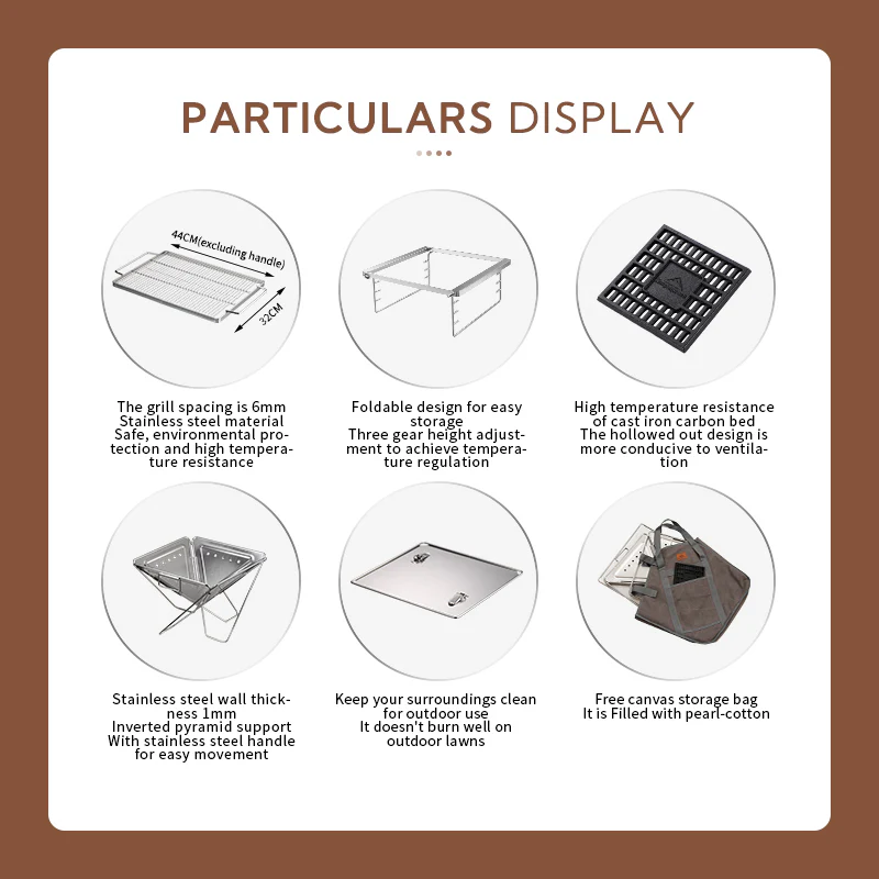 Campingmoon Takibi Fire Pit Grill MT-055 2026 - Image 8