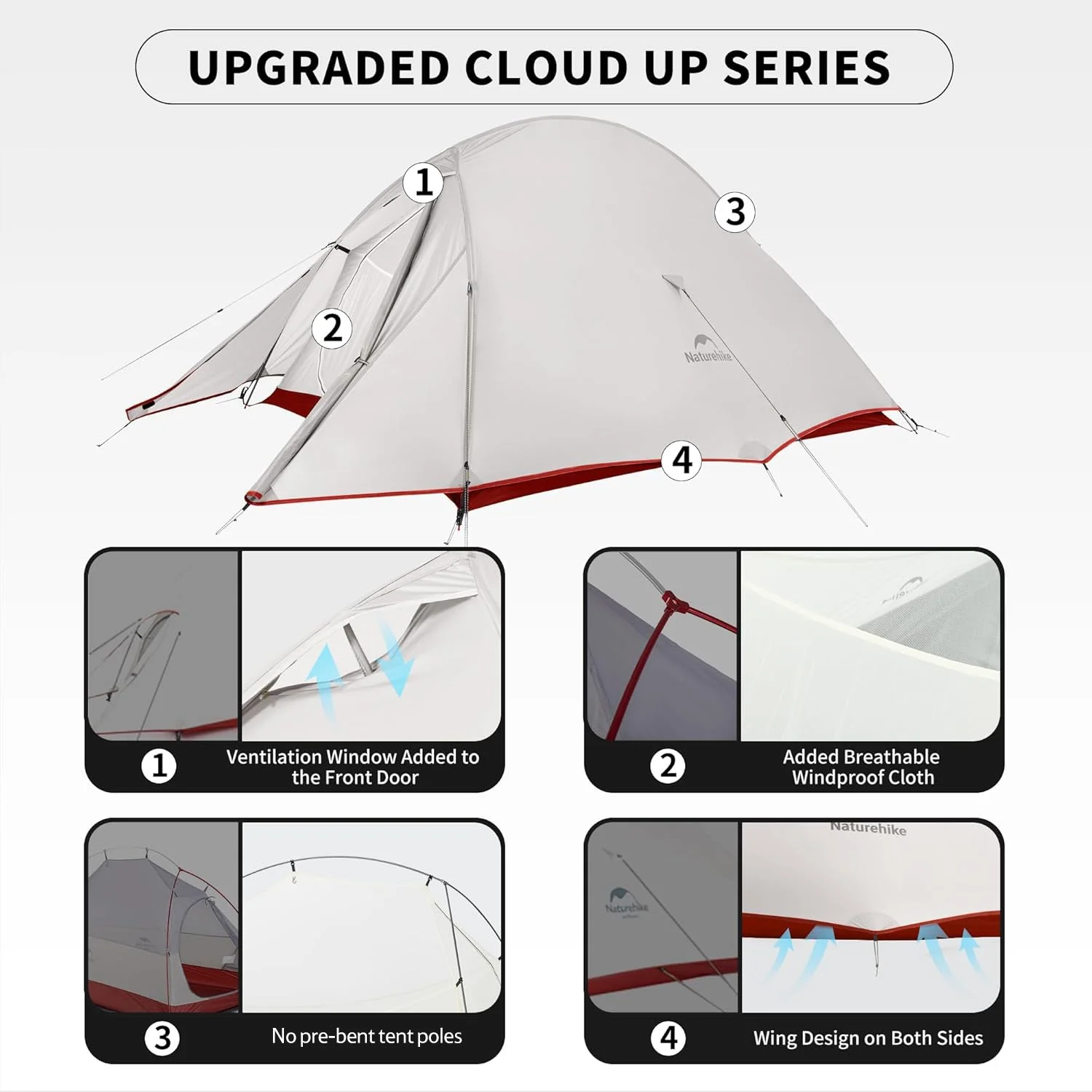 Naturehike Cloud Up™ Pro 2-Person Ultralight Backpacking Tent 2026 - Image 5